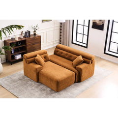 4 Compression, Antique Blue - Home Decor with Wider, Deep Seat & Elevated for Chic Living Couch Room Furniture Deeper Back Relax