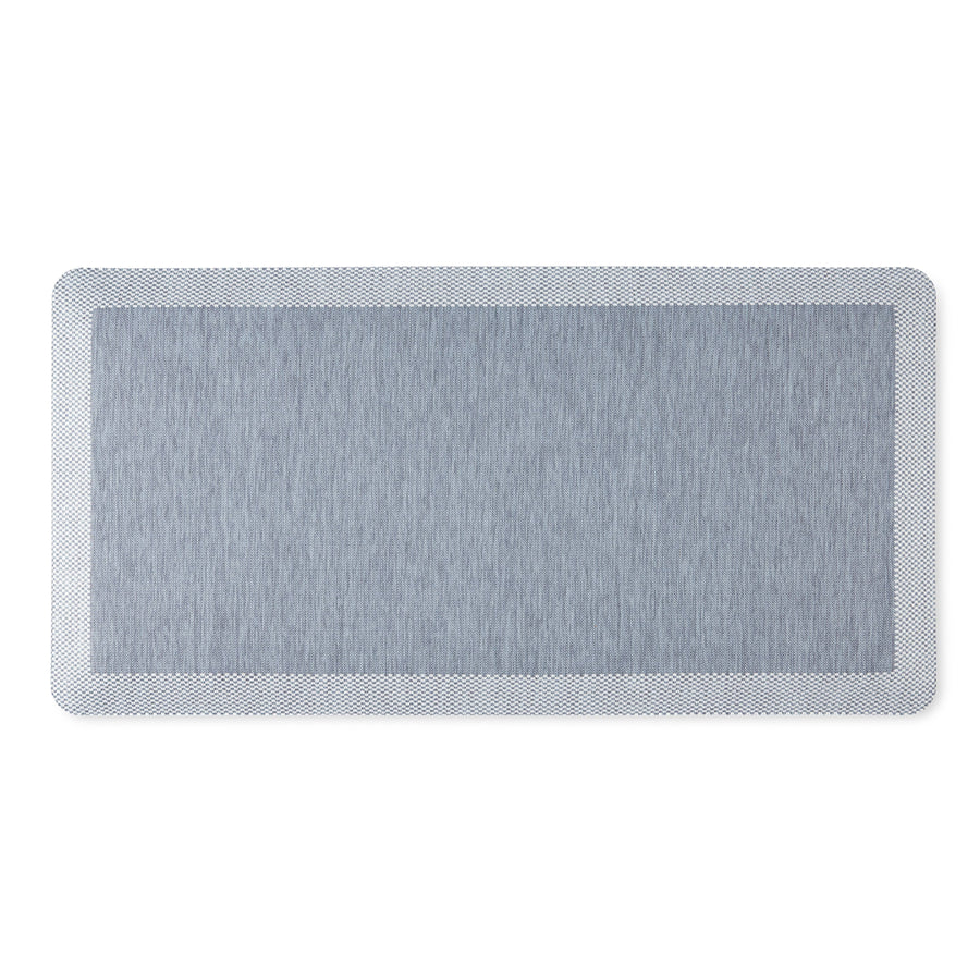 Martha Stewart Mira Modern Heathered Anti-Fatigue Air-Infused Kitchen Mat, Blue, 19.6"x39"