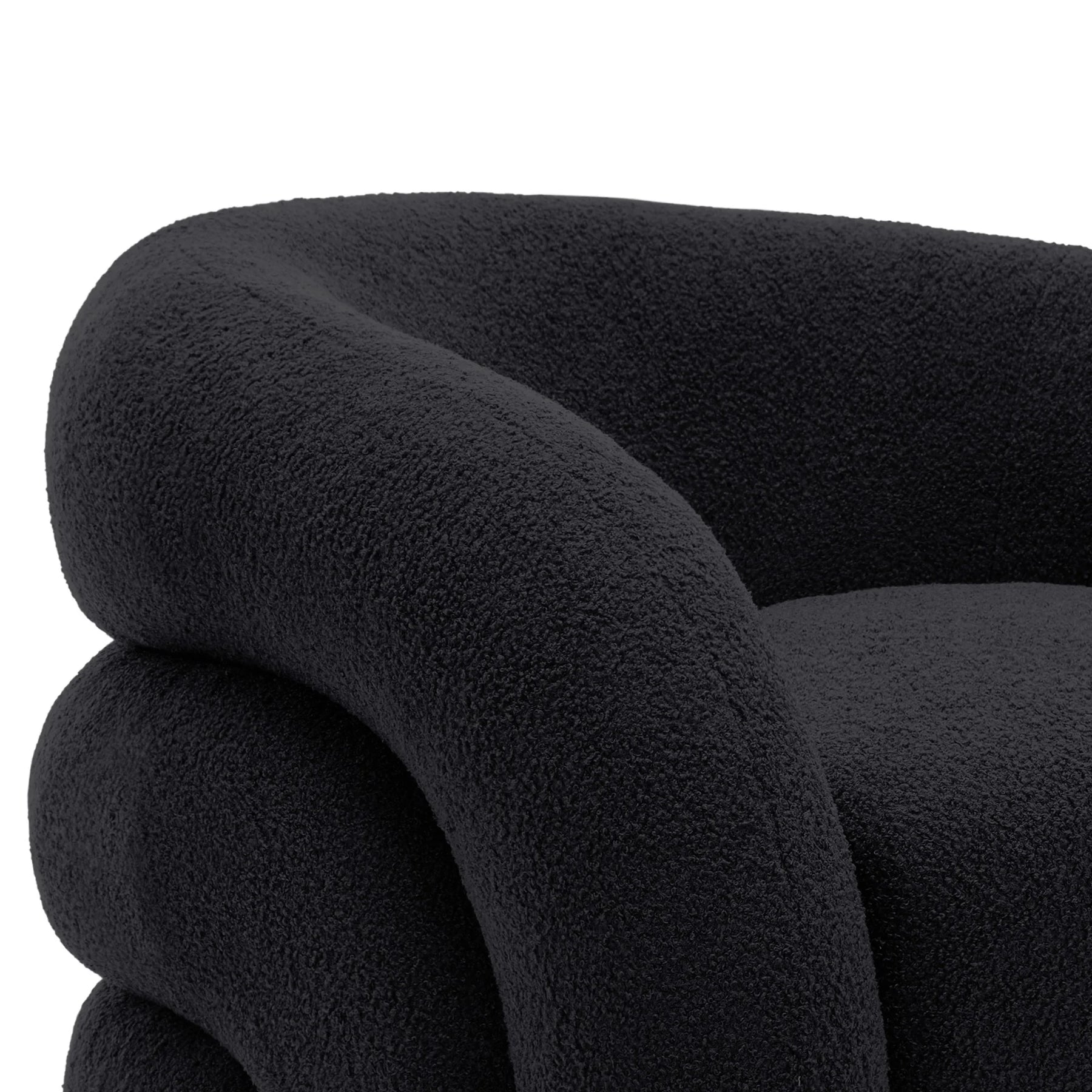 360 Swivel Accent Chair for Living Room, Boucle Barrel Armchair Single Sofa Chair Reading Chair, Sage Green