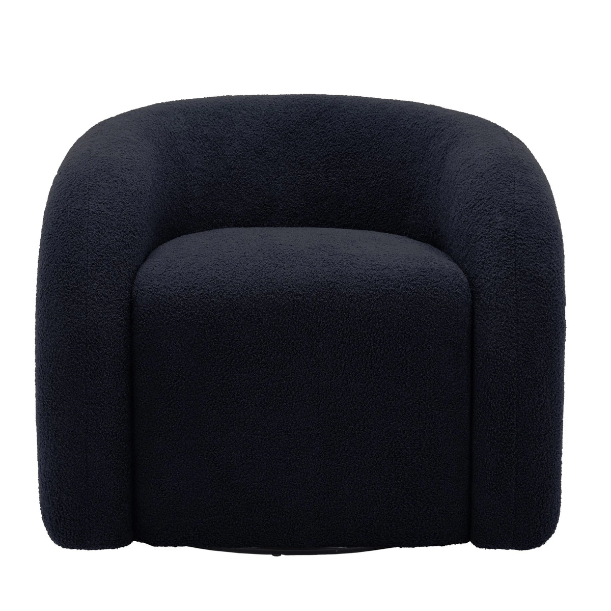 360 Swivel Accent Chair for Living Room, Boucle Barrel Armchair Single Sofa Chair Reading Chair, Sage Green