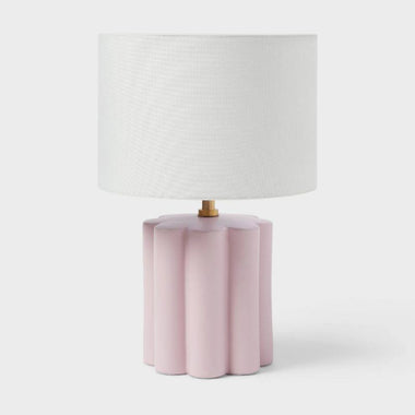 Fluted Kids' Table Lamp Purple - Pillowfort