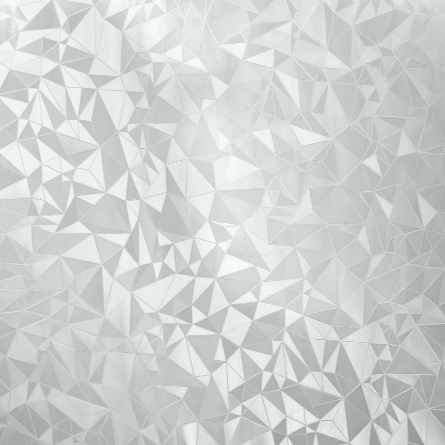 RoomMates Etched Glass Window Film, Silver/Medium Clear