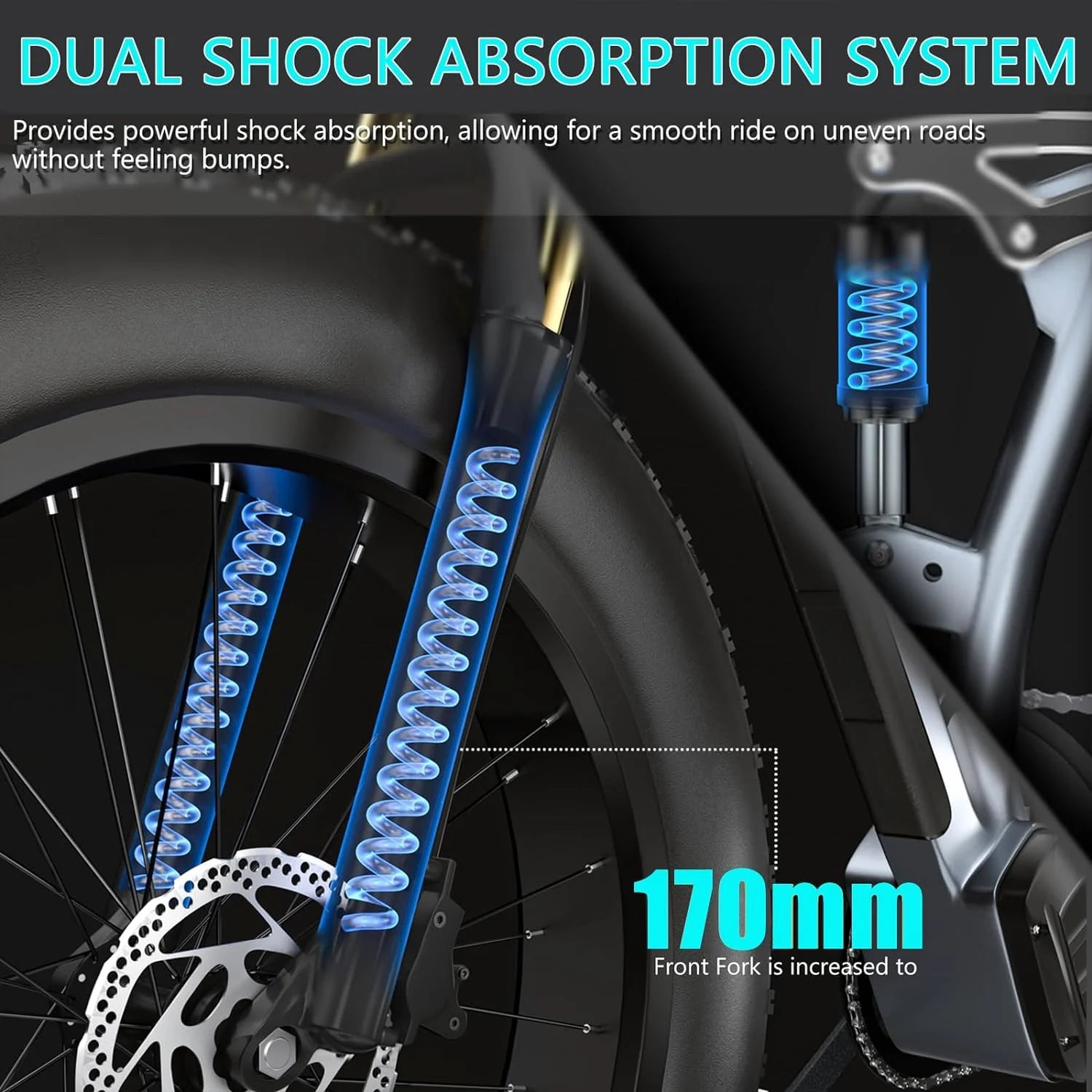 Electric Bike for Adults 26'', 1000W E - Mountain Bike 48V 30/20ah UL2849 Removable Battery, Fat Tire Ebike up to 30MPH Off Road Beach Snow Electric Bicycles Full Suspension & Dual Hydraulic Disc Brakes