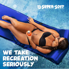 TRC Recreation Sunsation 1.75" Thick Foam Swimming Pool Lounge Float, Navy