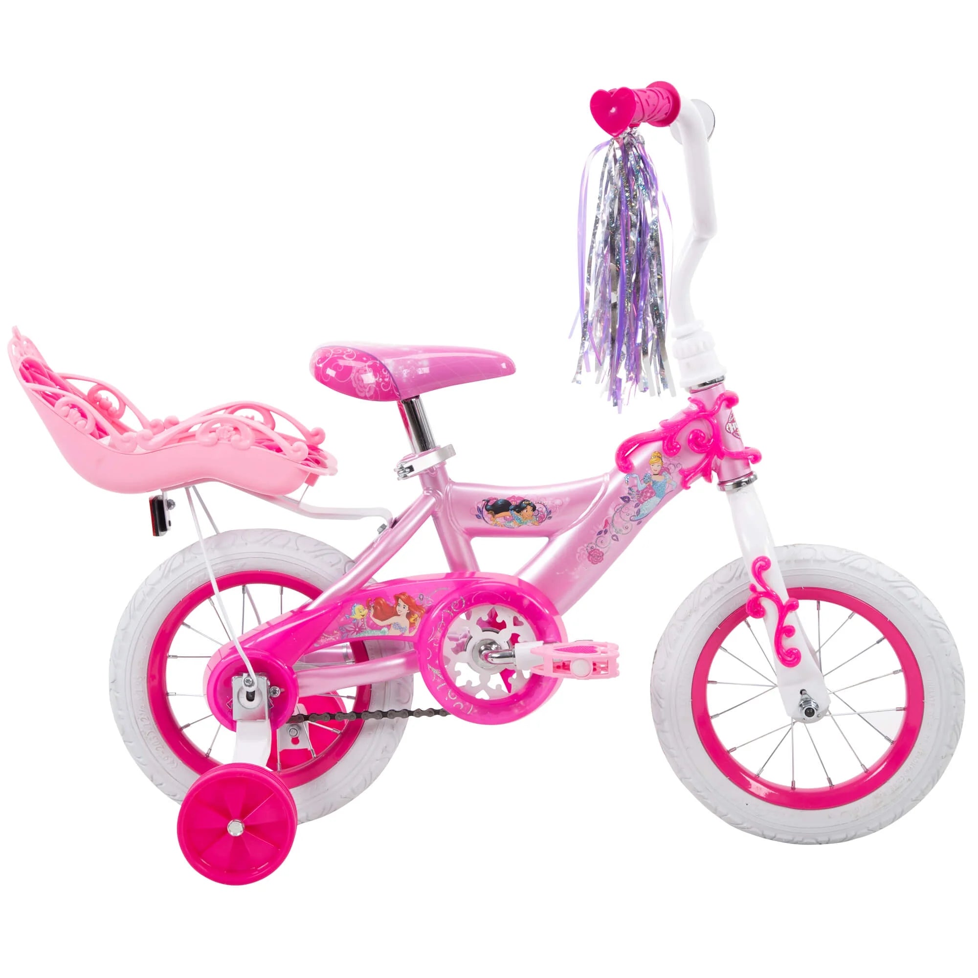 Princess Girls' 12" Bike with Doll Carrier by Huffy