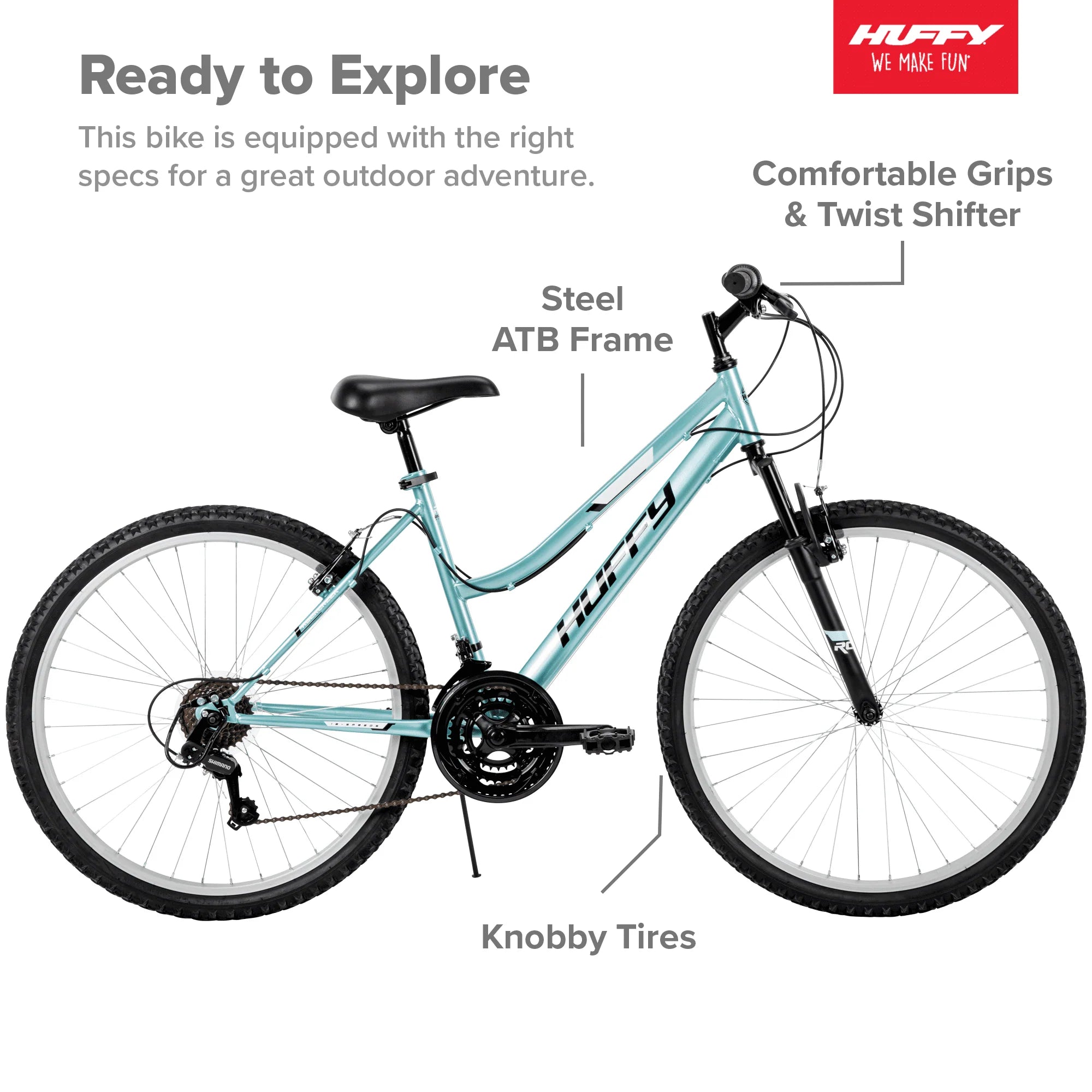 Huffy 26" Rock Creek Women'S 18 - Speed Mountain Bike, Mint