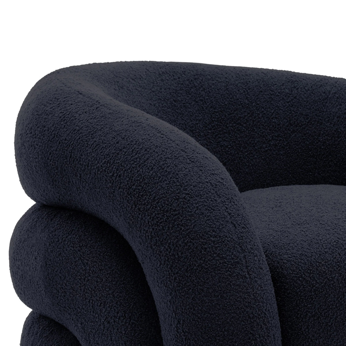 360 Swivel Accent Chair for Living Room, Boucle Barrel Armchair Single Sofa Chair Reading Chair, Sage Green