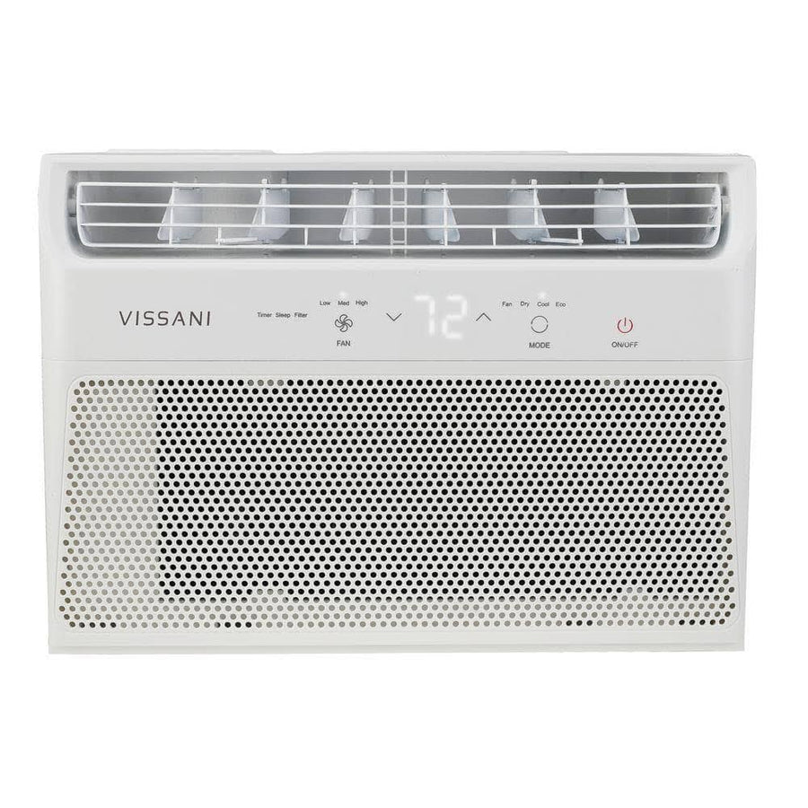 Vissani 6,000 BTU 115-Volt Window Air Conditioner for 250 Sq. ft. Rooms in White