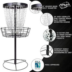 MVP Black Hole Pro 24 - Chain Portable Disc Golf Basket Target