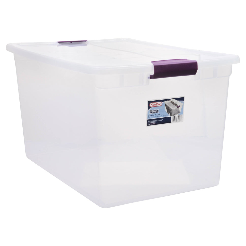Sterilite ClearView Latch Storage Container, 66 Qt