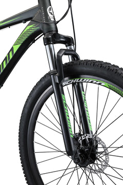 29 - In. Boundary Mens Mountain Bike, Black and Green