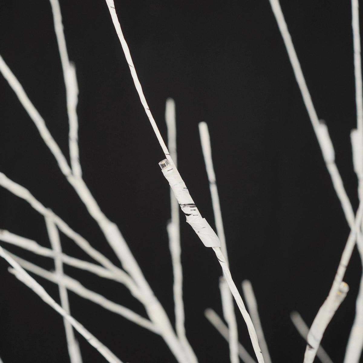 AECOJOY Set of Lighted Birch Tree, 4FT/5FT/6FT LED Artificial Tree with Warm White Lights, Christmas Tree for Decoration
