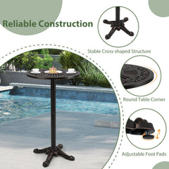 Tangkula 3 Piece Patio Bar Set