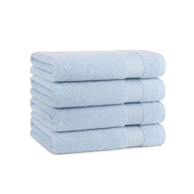 Host & Home Cotton Bath Towel 4-Pack - Misty Blue