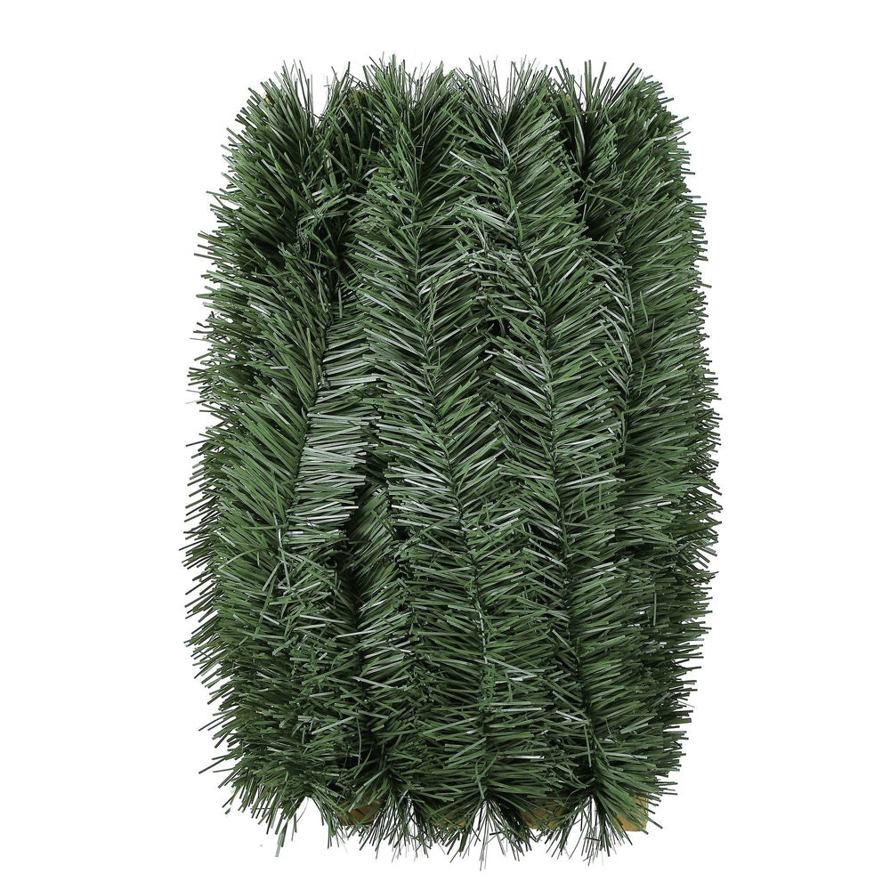 50' Non-Lit Soft Christmas Garland, Green, PVC, by Holiday Time