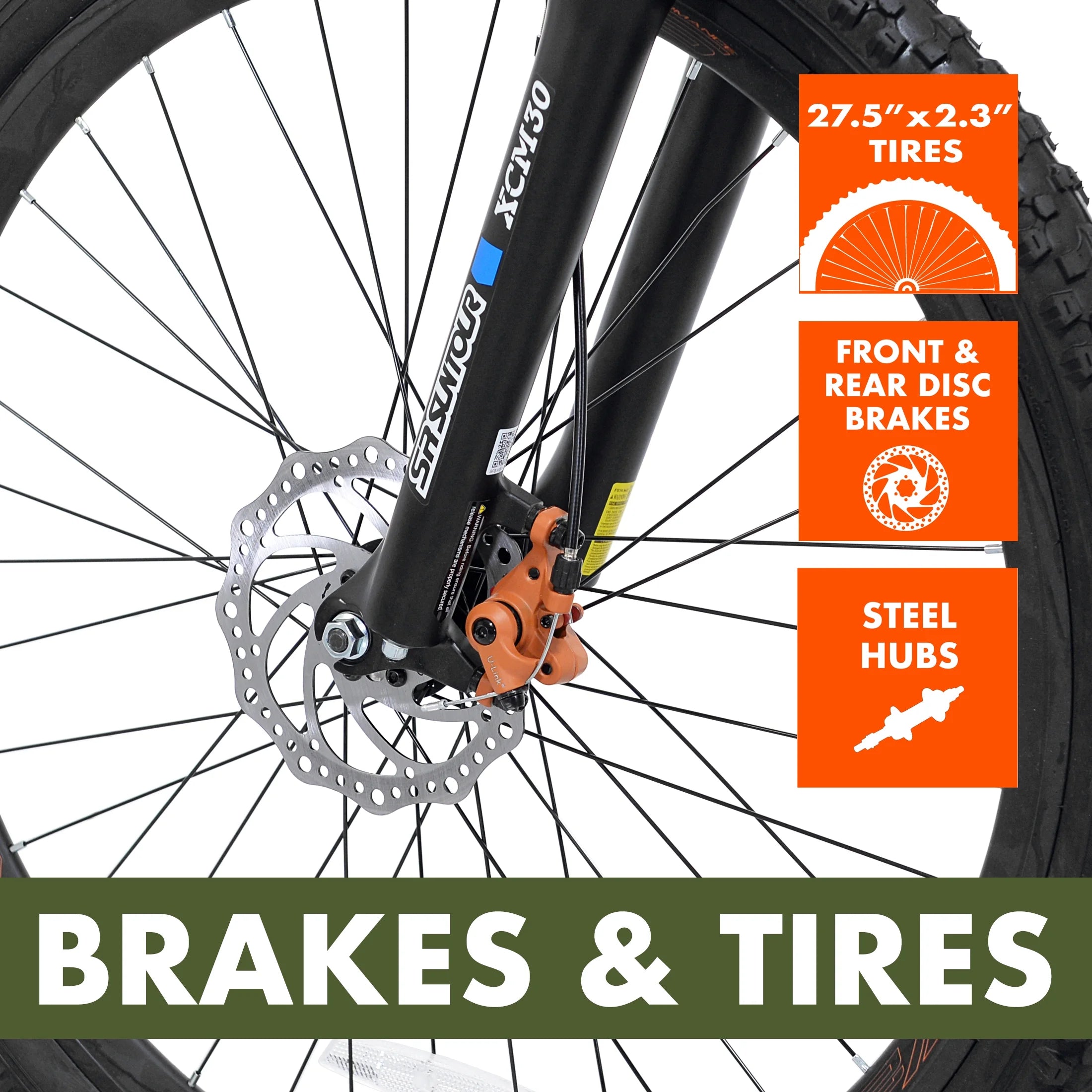 Trail 27.5" Vibe Mountain Bike, Medium Frame, Black