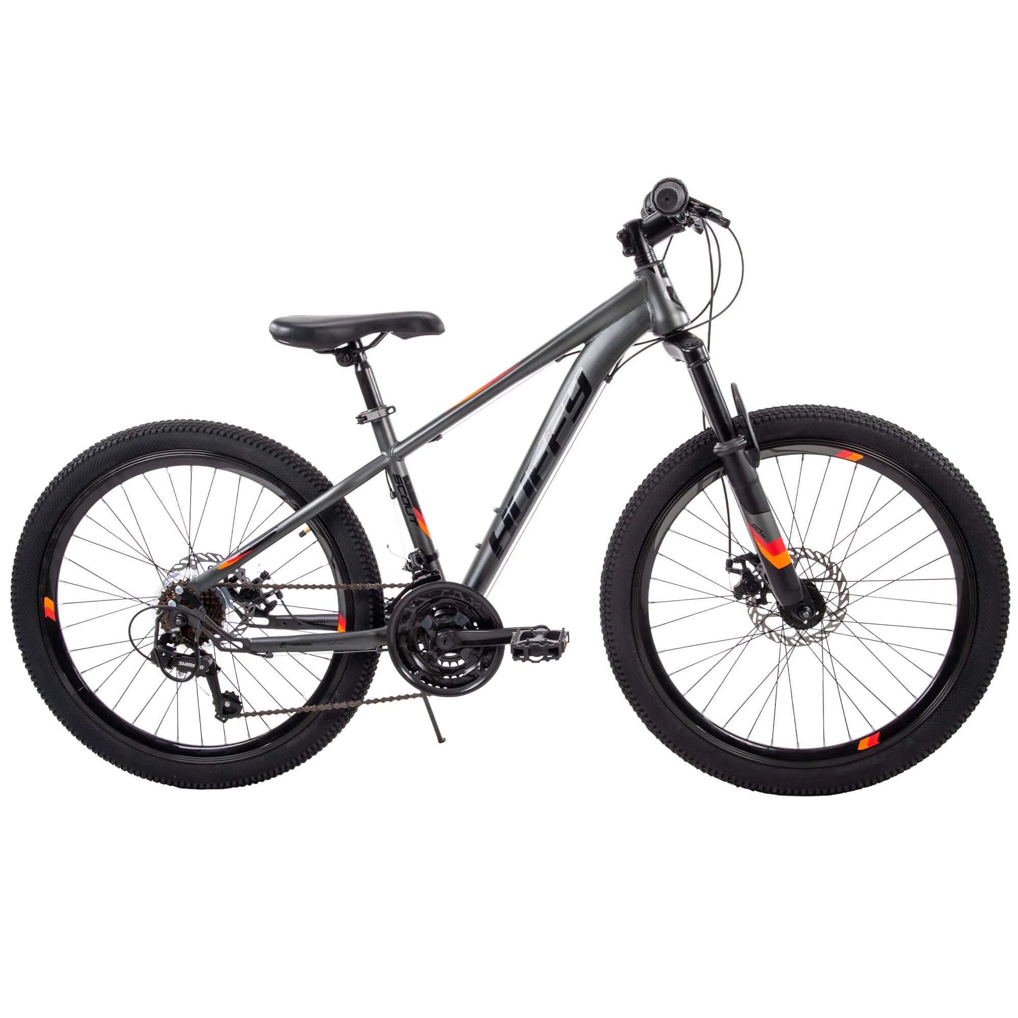 24" Scout Boys' Hardtail 21 - Speed Mountain Bike with Disc Brakes