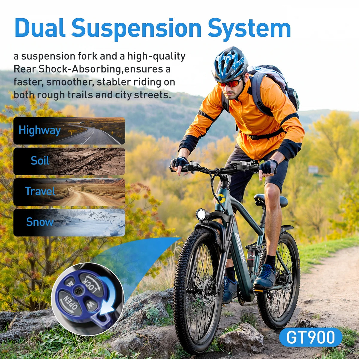 Aairsk 24'' Electric Bike for Adults, 400W E - Bicycle, Top Speed 25MPH, 36V 13AH Battery, City Mountain Ebike