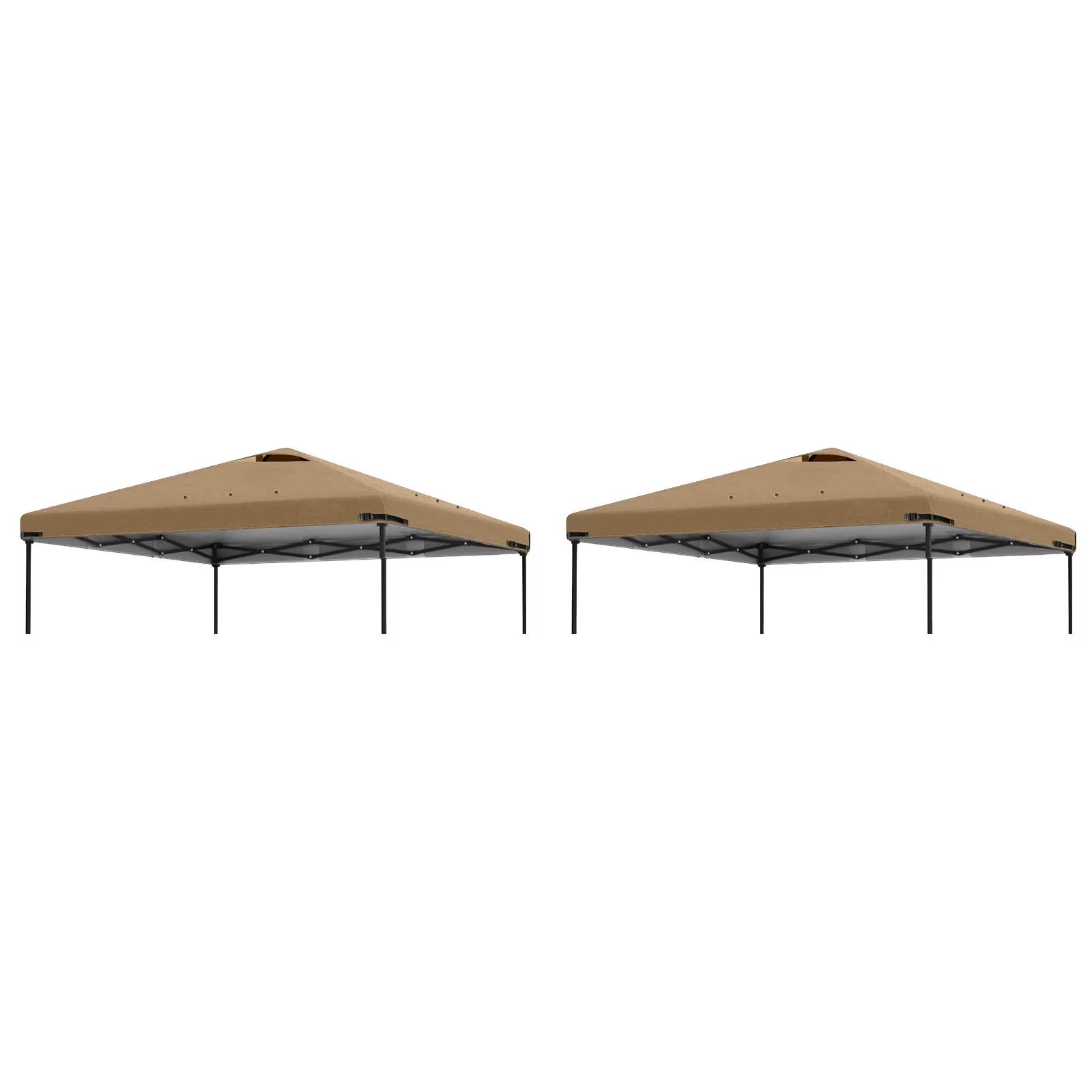 Home Decor 2pcs 10x10ft Replacement Cover Tier Gazebo Roof Sunshade Outdoor Cover Sunshade Patio Pavilion Protective Cover