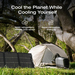 EF Ecoflow WAVE 3 Portable Air Conditioner, 1800W/6100 BTU Cooling and 2000W/6800 BTU Heating, 1000W Fast Charging in 75 Mins, 8H Wireless Running, APP Control, for Camping, Vanlife, Rvs