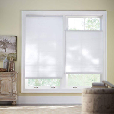 Home Decorators Collection Snow Drift White Top Down Bottom Up Light Filtering Cellular Shade - 63.25 in. W x 48 in. L