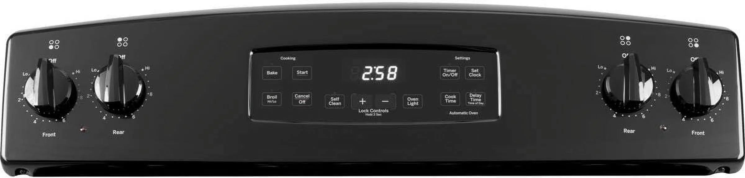 GE Appliances JB258DMBB 30 in Electric Freestanding Range Black