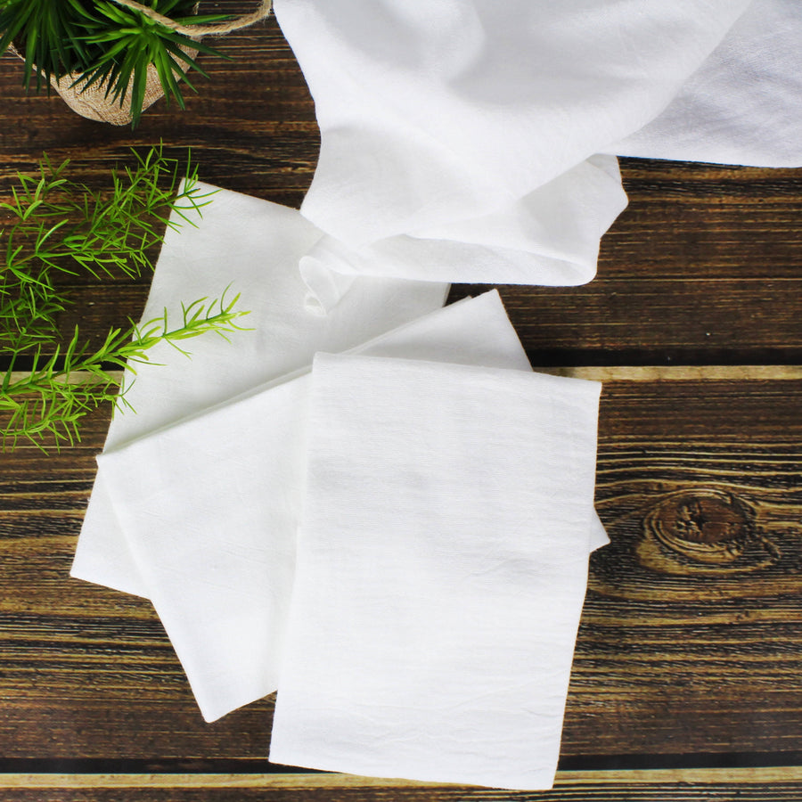Mainstays White Flour Sack Kitchen Towel Set - 10 ct