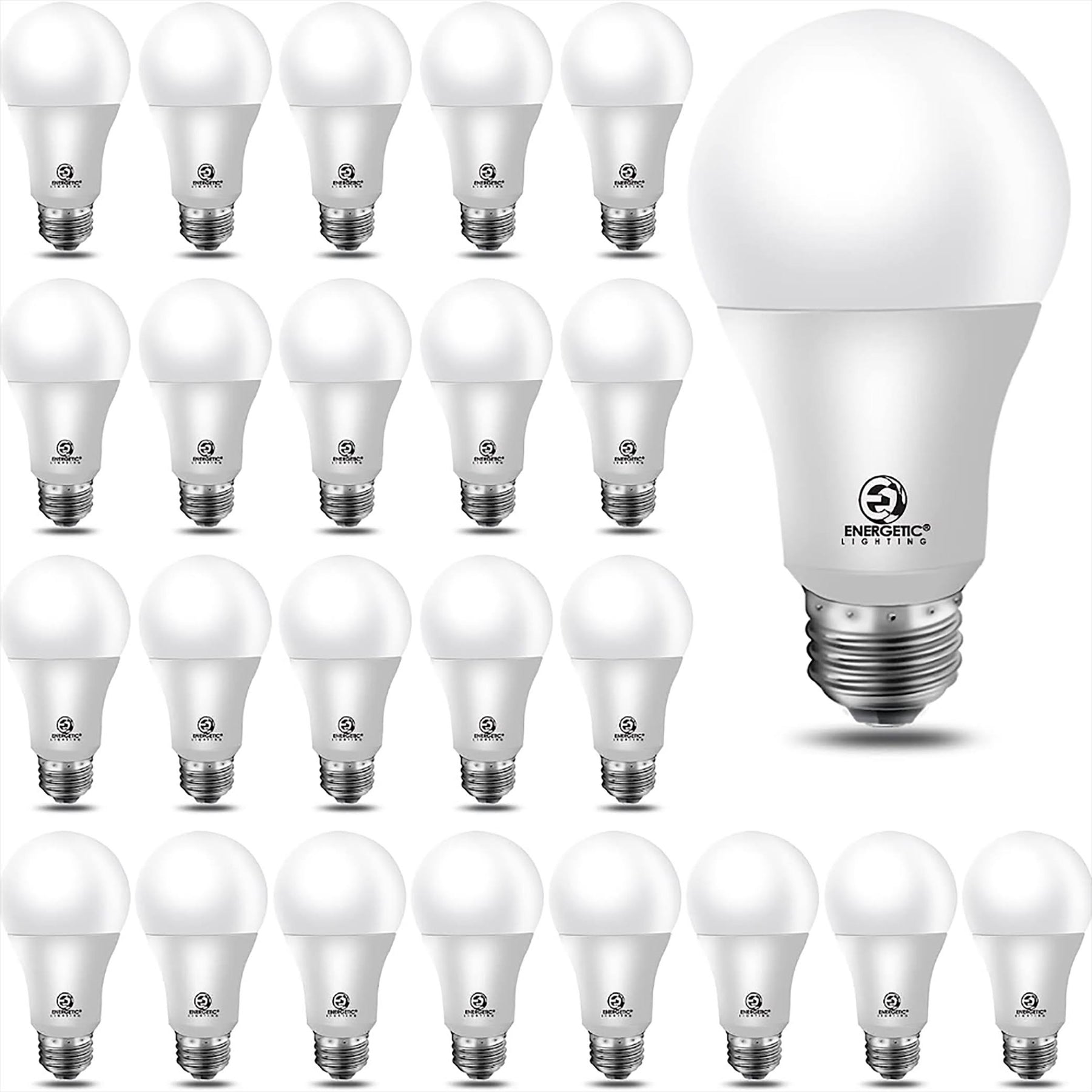 Energetic Lighting 60-Watt EQ A19 Daylight E26 LED Light Bulb (24-Pack) | YGA03C54-850-24P