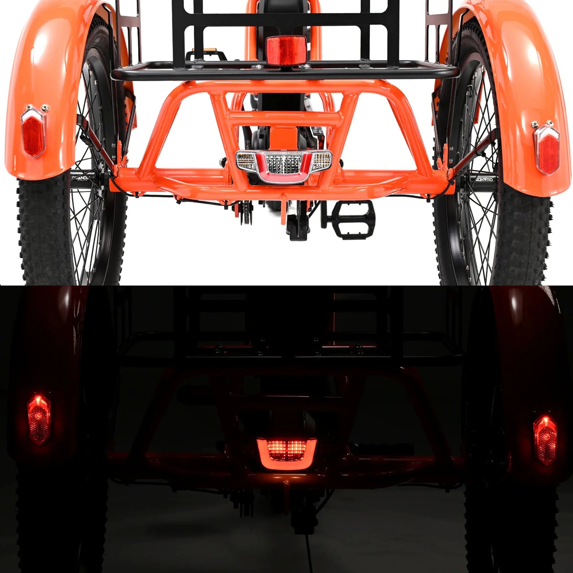 ABORON 3.0 Fat Tire Electric Trike for Senior Foldable E - Bike, 500W Motorized Tricycle Adult 20" Folding 3 Wheel Electric Commute Bike Trike W/48V Battery and Storage Baskets