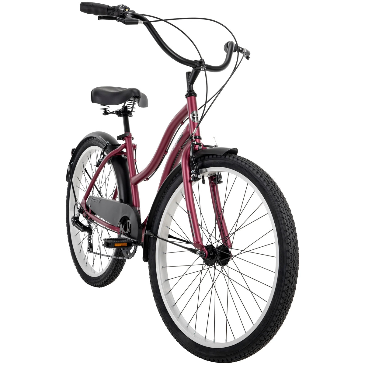 26" Huffy Lockland Cruiser Bike, 7 - Speeds, Padded Saddle, Pink, Ages 12+