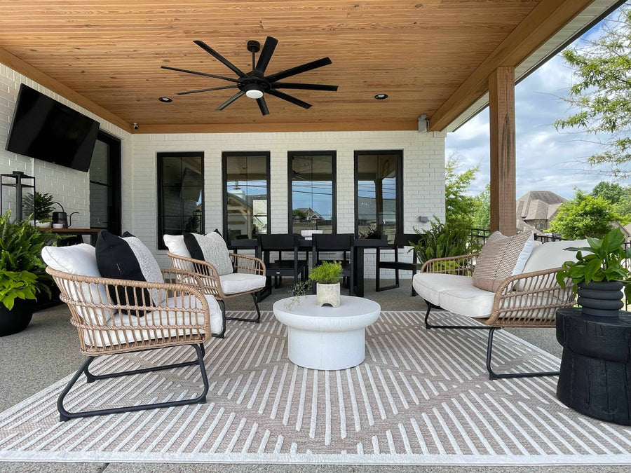 Hauteloom Anah Cream Outdoor Rug - 7'10" x 10' Rectangle