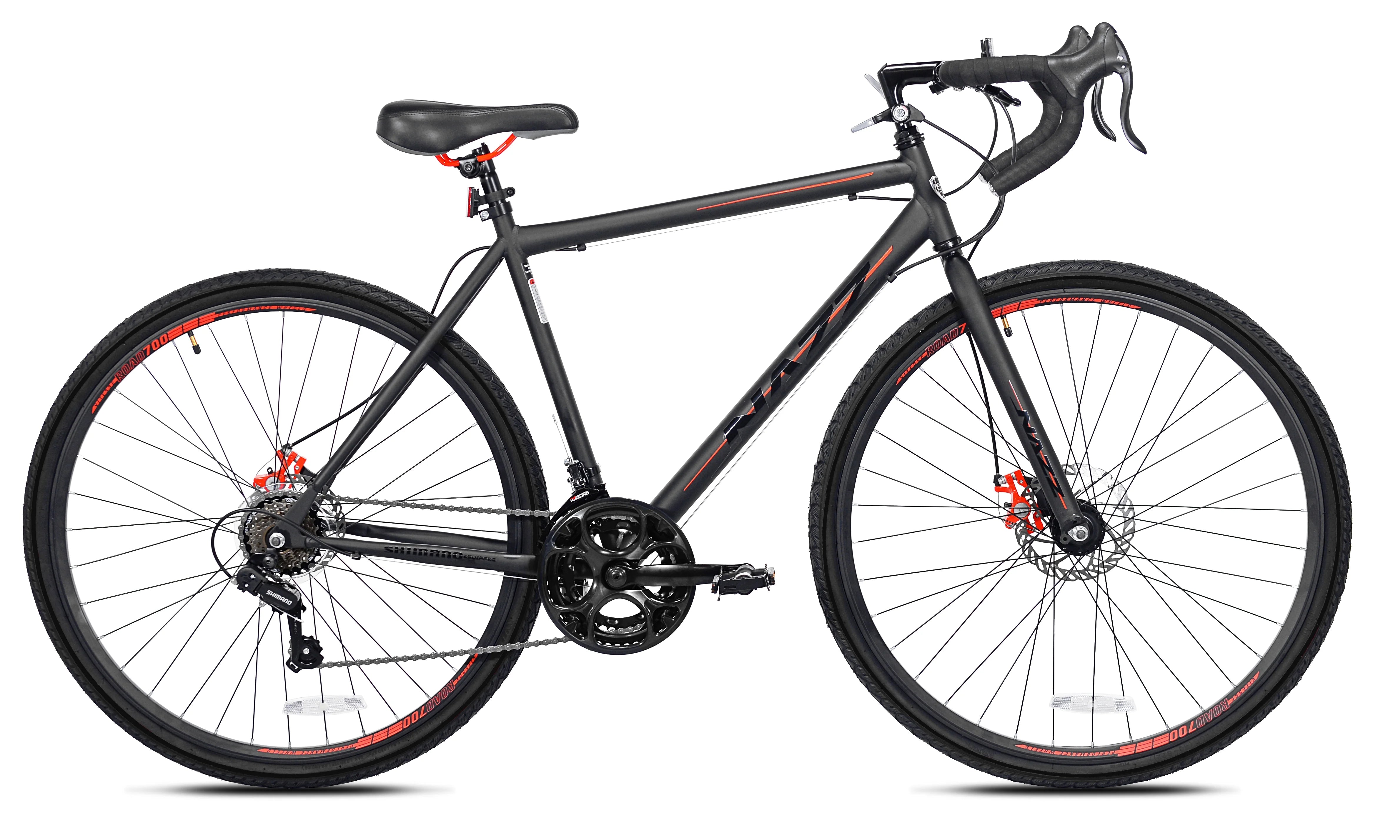 700c Nazz Men'S Gravel Road Bike, Black