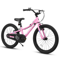 Ambifirner 20 in BMX Style Bike, Hi - Ten Carbon Steel Frame with Front V - Brake & Rear Coaster Brake, Easy Assembly, Adjustable Seat for Learning Riders (Blue)