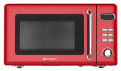 Emerson 0.7 cu ft, 700W Red Retro Countertop Microwave Oven, MWR7020RD