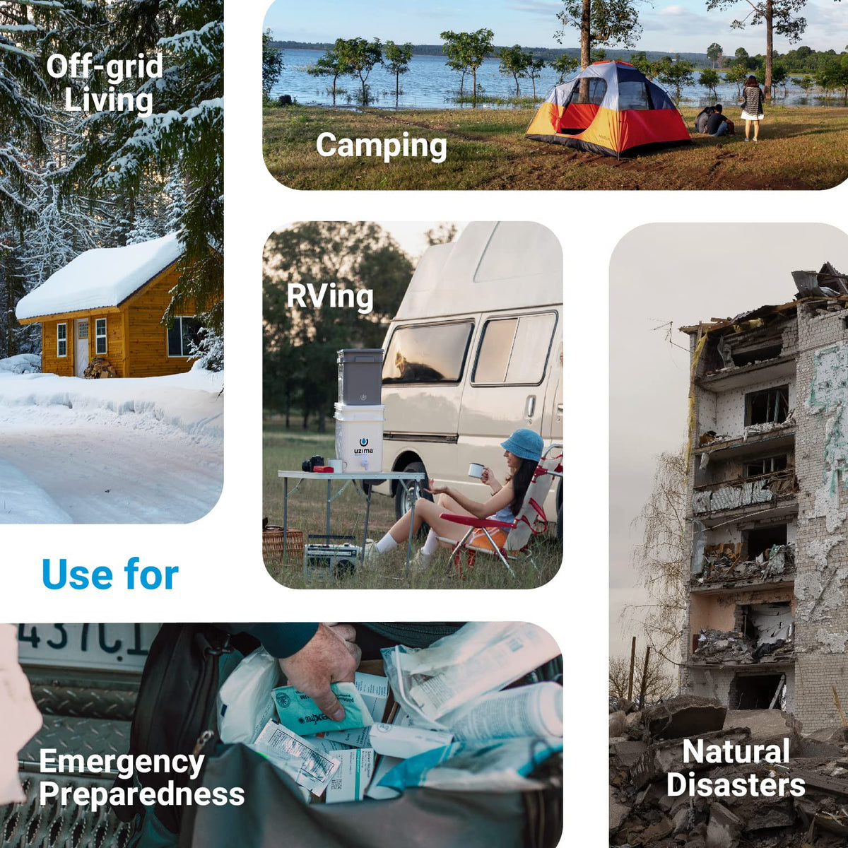 Uzima Camping Water Filter and Drinking Water Filter System
