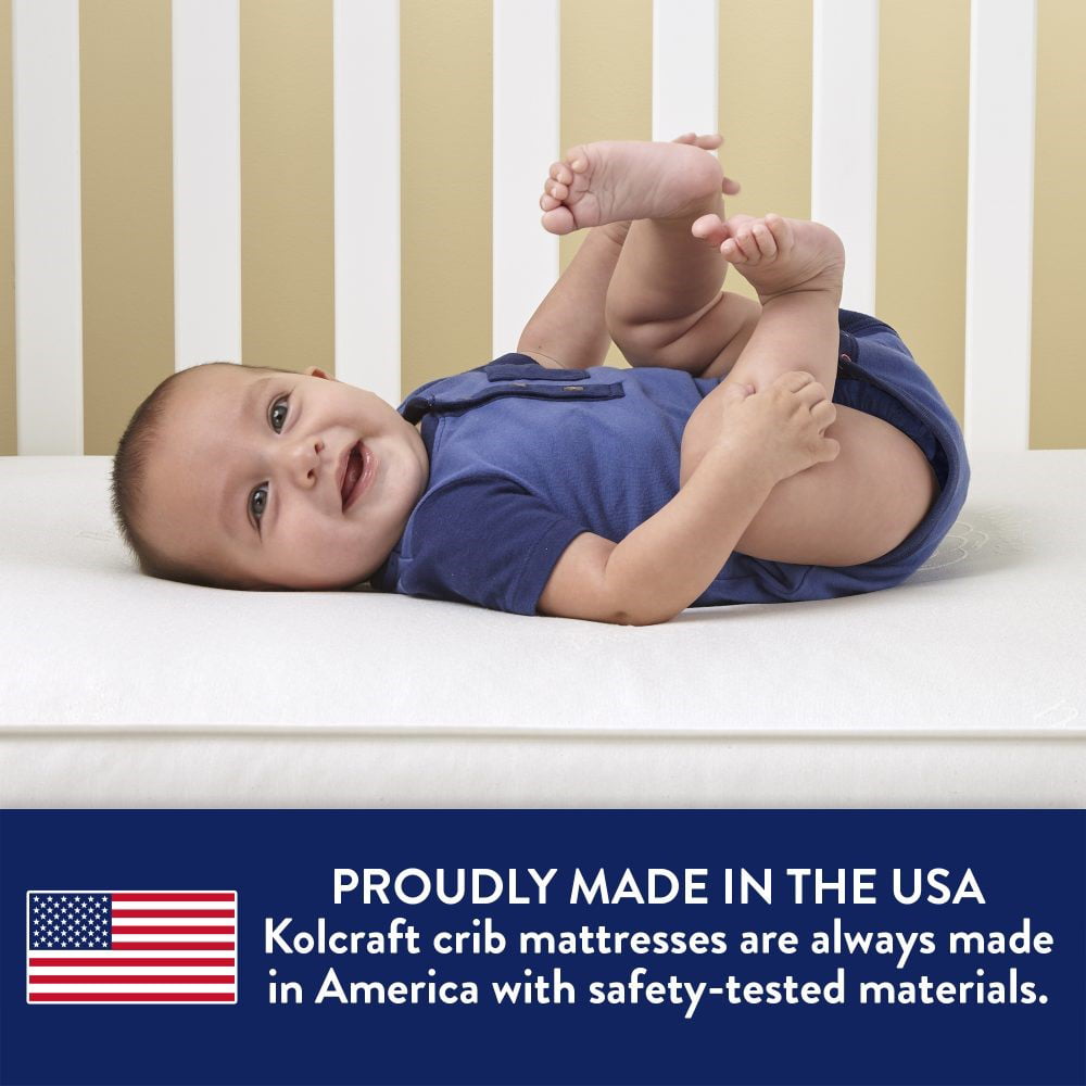 Pediatric 800 Extra Firm Ultra Deluxe. 80 Coil Crib and Toddler Mattress. White