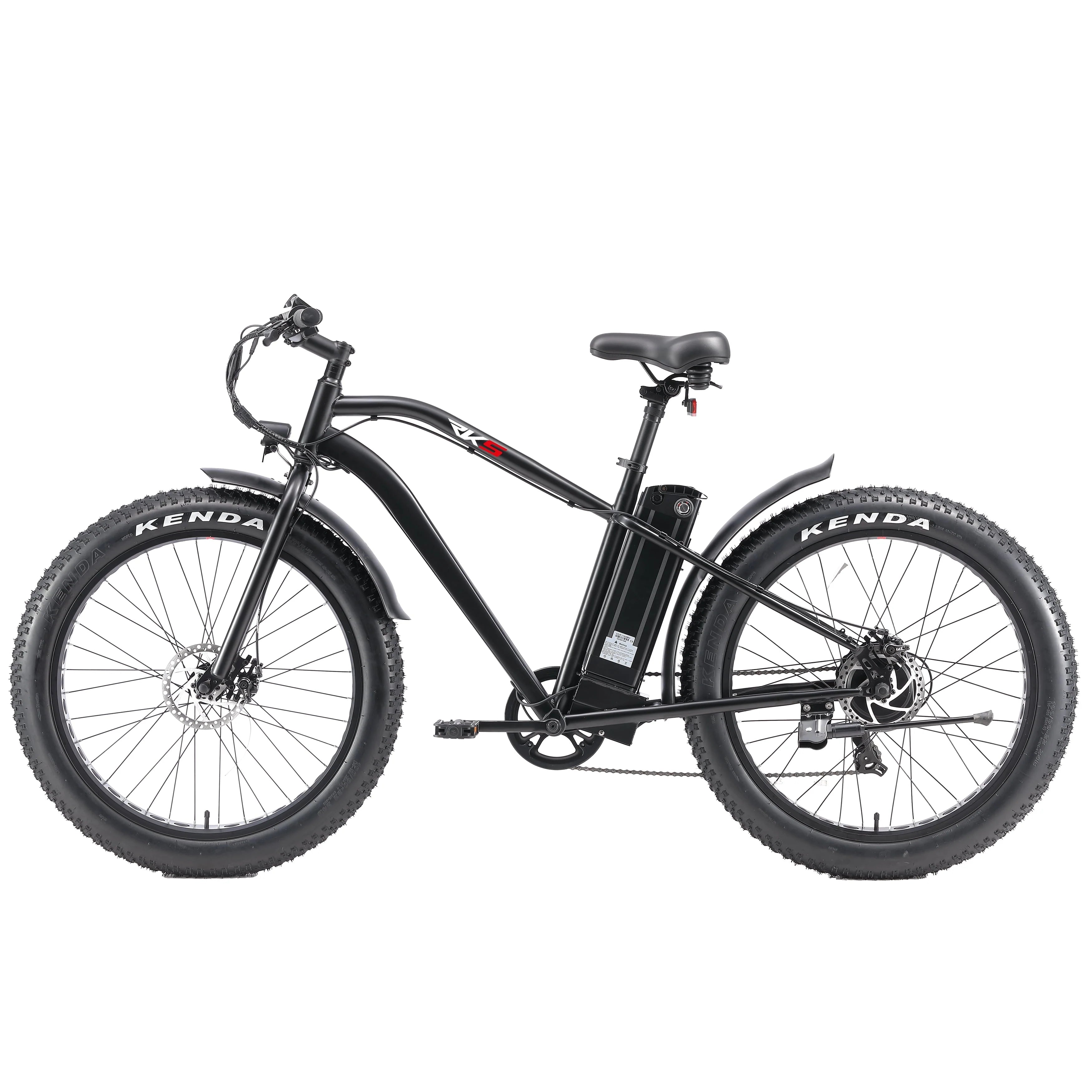 Electric Bike with 750W Motor, Electric Bike for Adults, Electric Mountain Bicycle with 48V 14.5ah Battery, 26'' Fat Tires, LCD Display, Front and Rear LED Lights, Professional 7 - Speed Gears