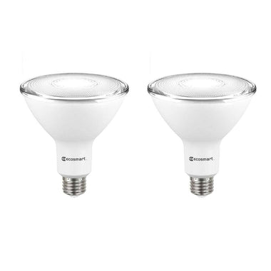 Ecosmart 90-Watt Equivalent PAR38 Dimmable Energy Star Flood LED Light Bulb Bright White (2-Pack)