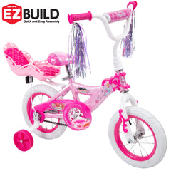 Princess Girls' 12" Bike with Doll Carrier by Huffy