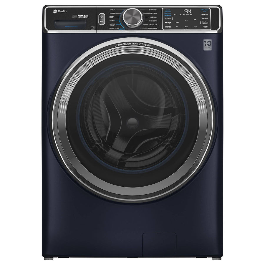 GE Appliances PFW870SPVRS Profile Capacity Smart Front Load Energy Star Washer with UltraFresh Vent System+ OdorBlock - Sapphire 5.3 Cu. ft Blue