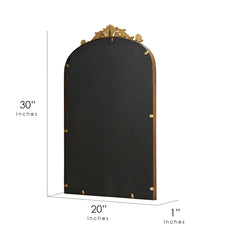 Better Homes & Gardens 20" x 30" Arch Metal Wall Mirror Décor in Gold
