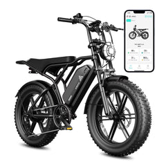 TST Electric Bike for Adults, 750W Peak 1500W Motor, 20"x4" Fat Tire, E Mountain Bike, 48V/15AH UL2849