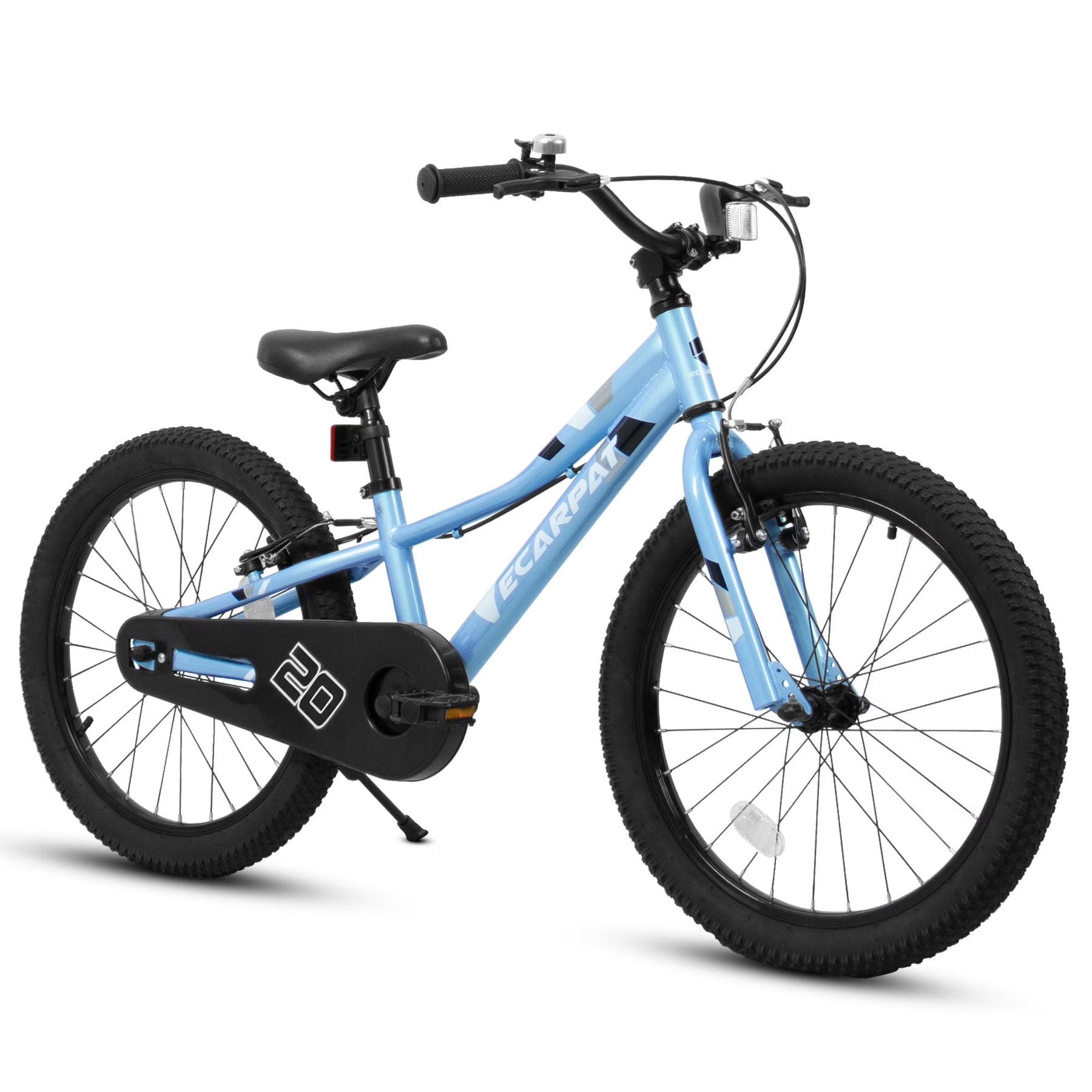 Ambifirner 20 in BMX Style Bike, Hi - Ten Carbon Steel Frame with Front V - Brake & Rear Coaster Brake, Easy Assembly, Adjustable Seat for Learning Riders (Blue)