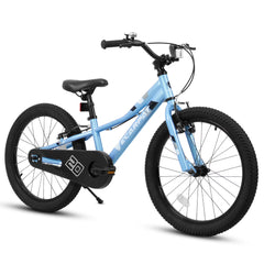 Ambifirner 20 in BMX Style Bike, Hi - Ten Carbon Steel Frame with Front V - Brake & Rear Coaster Brake, Easy Assembly, Adjustable Seat for Learning Riders (Blue)