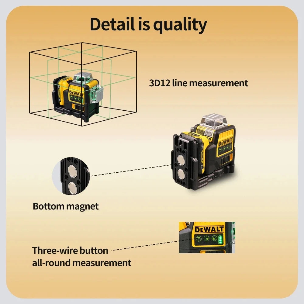 Dewalt? DW089LG 12V Max Laser Level, 3 - Way 360 Green Degrees Professional Architectural Laser, Rotary and Linear Laser Levels???for Laser for Home Renovation Layout or Architectural Design