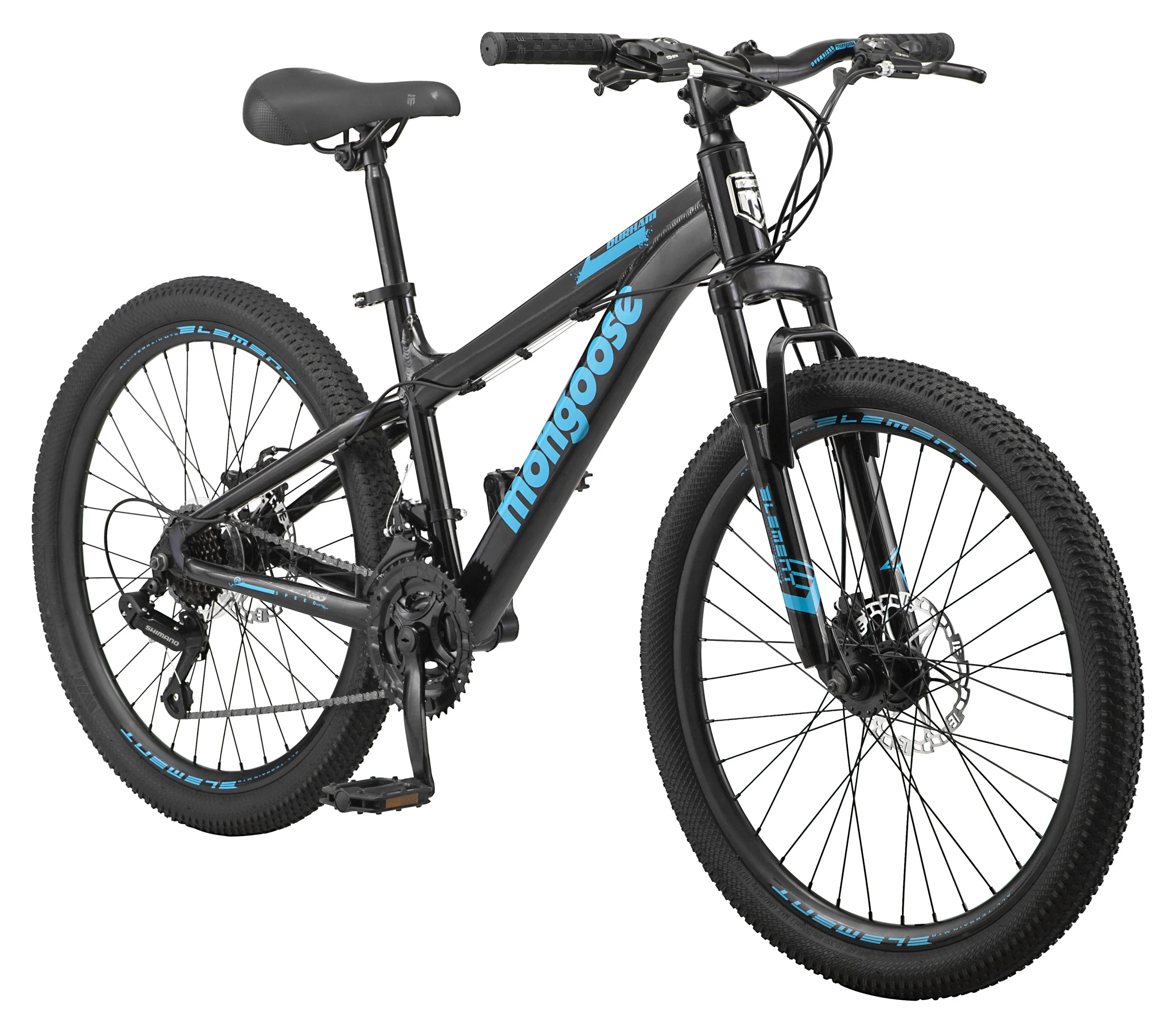 24" Durham Mountain Bike, 21 Speeds, Black