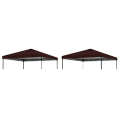 Home Decor 2pcs 10x10ft Replacement Cover Tier Gazebo Roof Sunshade Outdoor Cover Sunshade Patio Pavilion Protective Cover
