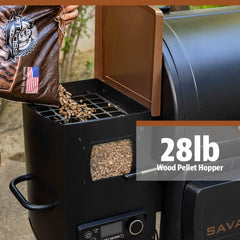 Pit Boss 1500 Connected Pellet Grill Savannah - Onyx Edition with Wi - Fi? - PB1500NXW