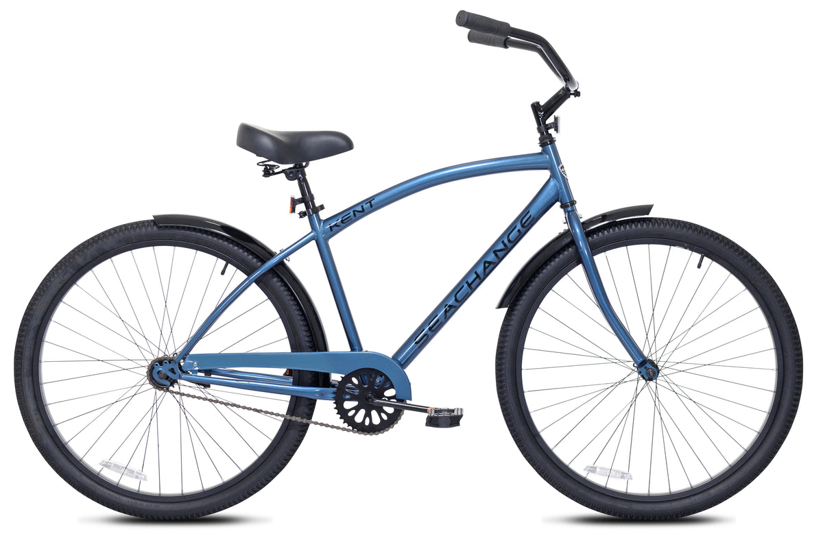 27.5" Kent Bicycles Male Sea Change Beach Cruiser Bike, Metallic Blue, Ages 13+