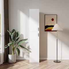 Slim Tall Storage Cabinet, Pantry Cabinet with Doors Shelves Small Space for Kitchen Living Room Bathroom